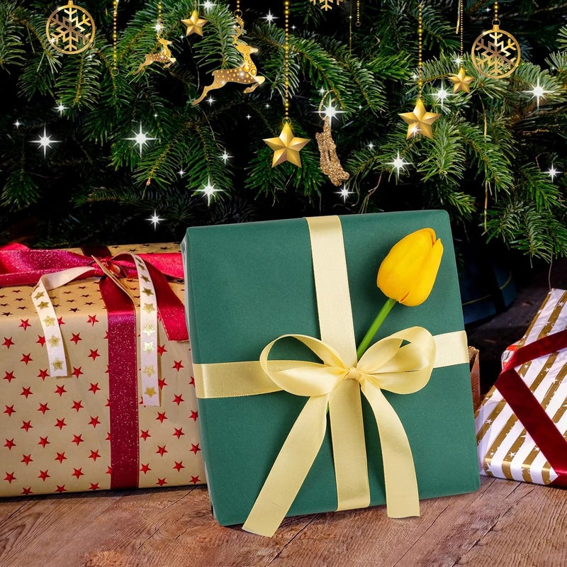 Vanhench 48"x1500" (125') Dark Green Wrapping Paper, Colored Kraft Paper Roll for Christmas Art Crafts Poster Bulletin Construction Floor Covering Table Runner, Floral Bouquet Wrapping - Image 3
